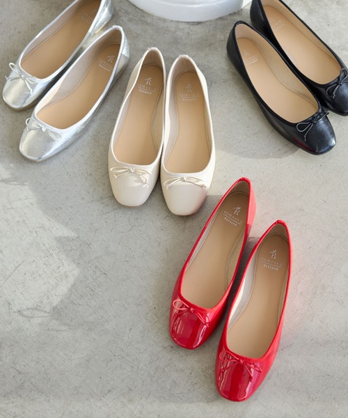 ROPE' PICNIC(ロペピクニック)の「【AIRina/エアリーナ】軽くてやわらかいバレエシューズ(バレエシューズ・レディース・キナリ/レッド/ピンク/シルバー/ブラック・S/M/L)」の8枚目の写真