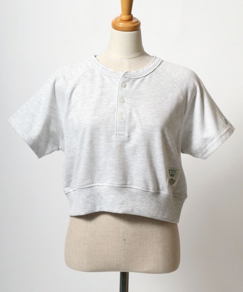 DISCUS ATHLETIC（ディスカス　アスレチック）の「DISCUS ATHLETIC（ディスカスアスレチック）ヘンリーネック ライトウェイトスウェットTシャツ レディース（スウェット・レディース・オレンジ/ネイビー/ホワイト系その他・M）」の7枚目の写真