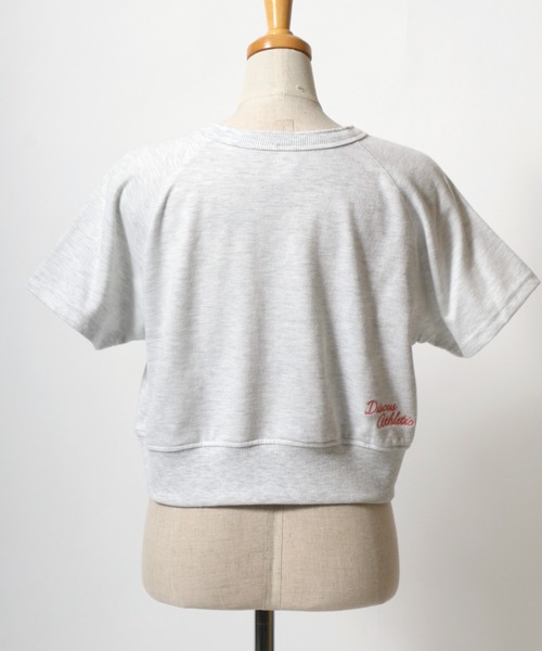 DISCUS ATHLETIC（ディスカス　アスレチック）の「DISCUS ATHLETIC（ディスカスアスレチック）ヘンリーネック ライトウェイトスウェットTシャツ レディース（スウェット・レディース・オレンジ/ネイビー/ホワイト系その他・M）」の9枚目の写真