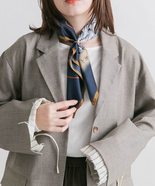 KBF（ケイビーエフ）の「コロッセオスカーフ（バンダナ/スカーフ・レディース・ブラウン系その他/ブルー系その他・ONE）」の13枚目の写真