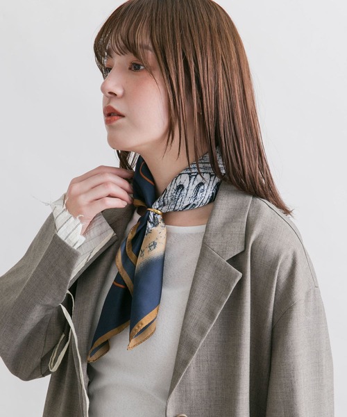 KBF（ケイビーエフ）の「コロッセオスカーフ（バンダナ/スカーフ・レディース・ブラウン系その他/ブルー系その他・ONE）」の12枚目の写真