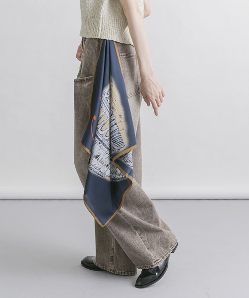 KBF（ケイビーエフ）の「コロッセオスカーフ（バンダナ/スカーフ・レディース・ブラウン系その他/ブルー系その他・ONE）」の9枚目の写真