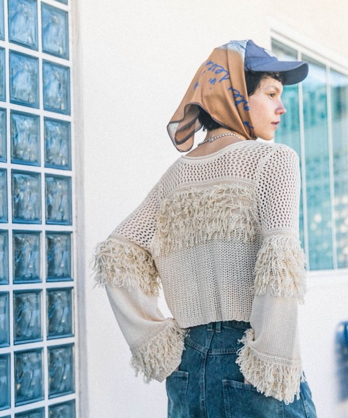 KBF（ケイビーエフ）の「コロッセオスカーフ（バンダナ/スカーフ・レディース・ブラウン系その他/ブルー系その他・ONE）」の14枚目の写真