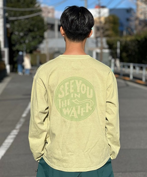MAGIC NUMBER（マジック ナンバー）の「【MAGIC NUMBER】 SEE YOU IN THE WATER XV US COTTON L/S T-SHIRT シーユーインザウォーター XV US コットンロングスリーブティーシャツ（Tシャツ/カットソー・メンズ・ホワイト/ライトパープル/カーキ/ブラック・MEDIUM/LARGE/X-LARGE）」の8枚目の写真