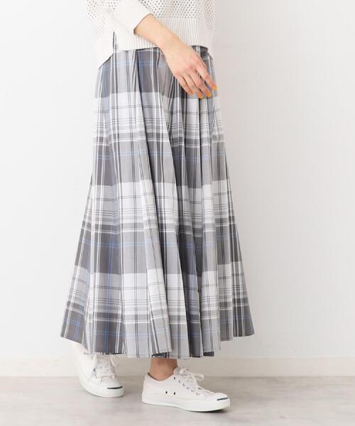 Dessin（デッサン）の「【ウエストゴム・4サイズ展開】映えチェック柄スカート（XS～L）（スカート・レディース・ピンク系その他2/サックスブルー系1/チャコールグレー・00/01/02/03）」の3枚目の写真