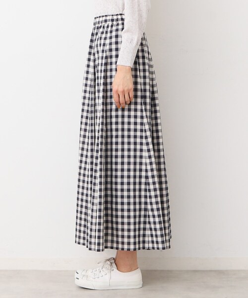 Dessin（デッサン）の「【ウエストゴム・4サイズ展開】映えチェック柄スカート（XS～L）（スカート・レディース・ピンク系その他2/サックスブルー系1/チャコールグレー・00/01/02/03）」の10枚目の写真