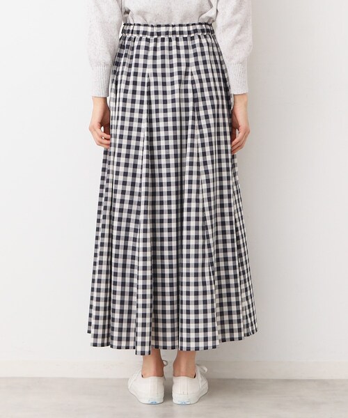 Dessin（デッサン）の「【ウエストゴム・4サイズ展開】映えチェック柄スカート（XS～L）（スカート・レディース・ピンク系その他2/サックスブルー系1/チャコールグレー・00/01/02/03）」の11枚目の写真