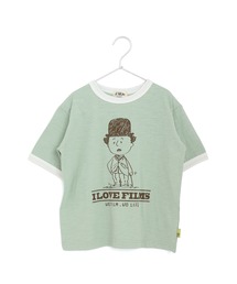 MAKE YOUR DAY（メイクユアデイ）の「I LOVE FILMS半袖リンガーTシャツ■パパサイズ（Tシャツ/カットソー）」