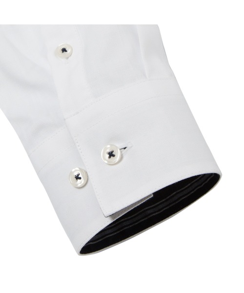 TOKYO SHIRTS（トウキョウシャツ）の「透け防止 形態安定ノーアイロン スキッパー 長袖ビジネスワイシャツ（ビジネスシャツ・レディース・ホワイト・S/M/L/LL/XL）」の4枚目の写真