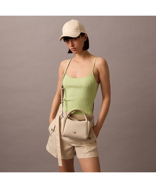 Calvin Klein（カルバン・クライン）の「バッグ - ティモールティナバッグ（ハンドバッグ・レディース・シルバー系/ブラック・FREE）」の10枚目の写真