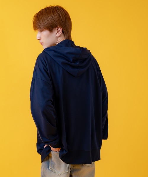 Stüssy ライトブルー ジップアップパーカー L ） STUSSY(ステューシー