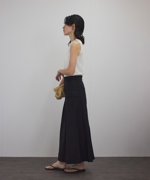 SALON adam et rope'（サロン アダム エ ロペ）の「【ZOZOTOWN限定】[S-Lサイズ展開]カーゴポケットスカート（スカート・レディース・ブラック/ベージュ/カーキ・S/M/L）」の19枚目の写真