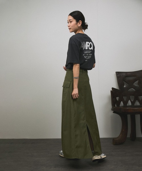 SALON adam et rope'（サロン アダム エ ロペ）の「【ZOZOTOWN限定】[S-Lサイズ展開]カーゴポケットスカート（スカート・レディース・ブラック/ベージュ/カーキ・S/M/L）」の6枚目の写真