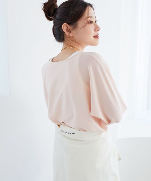 le.coeur blanc（ルクールブラン）の「ハイゲージドルマンプルオーバー（ニット/セーター・レディース・イエロー/ネイビー/ピンク/ライトベージュ・38）」の18枚目の写真