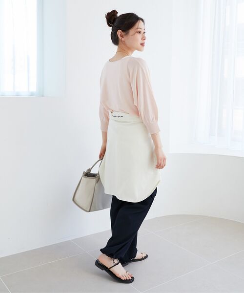 le.coeur blanc（ルクールブラン）の「ハイゲージドルマンプルオーバー（ニット/セーター・レディース・イエロー/ネイビー/ピンク/ライトベージュ・38）」の22枚目の写真