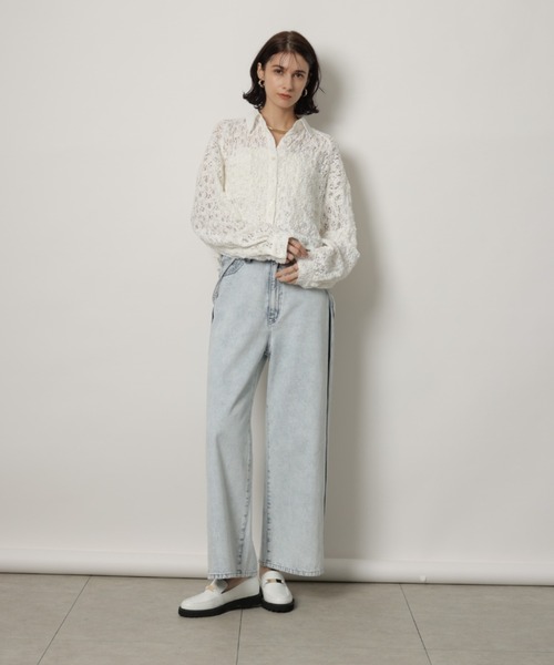 CADUNE バテンショートシャツ　カデュネ CADUNE（カデュネ）の「バテンショートシャツ（シャツ/ブラウス）」 - WEAR
