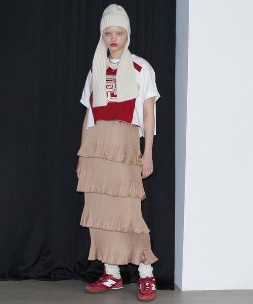 Stuart Austin（ステュアートオースティン）の「(Stuart Austin)<ROSE BUD別注>リブフライトキャップ（ニットキャップ/ビーニー・レディース・ホワイト・ONE SIZE）」の4枚目の写真