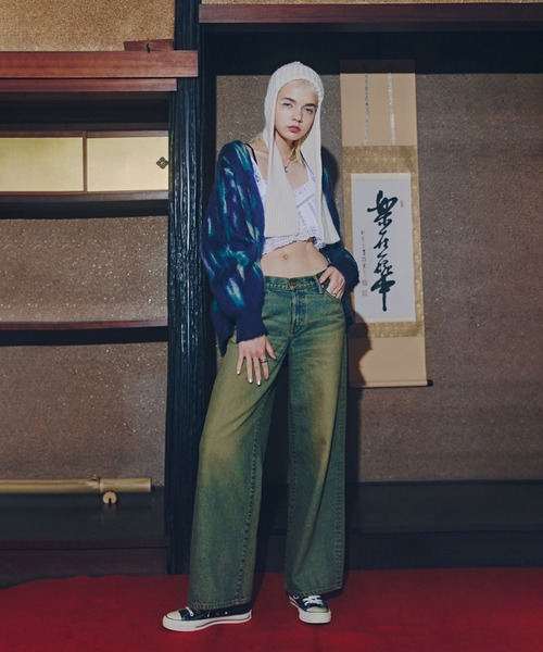 Stuart Austin（ステュアートオースティン）の「(Stuart Austin)<ROSE BUD別注>リブフライトキャップ（ニットキャップ/ビーニー・レディース・ホワイト・ONE SIZE）」の5枚目の写真