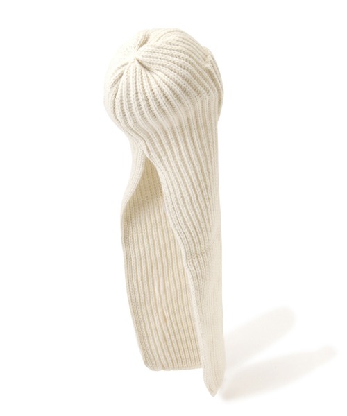 Stuart Austin（ステュアートオースティン）の「(Stuart Austin)<ROSE BUD別注>リブフライトキャップ（ニットキャップ/ビーニー・レディース・ホワイト・ONE SIZE）」の7枚目の写真