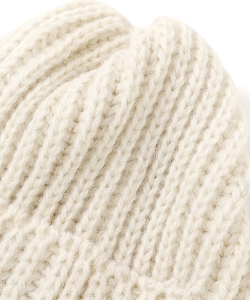 Stuart Austin（ステュアートオースティン）の「(Stuart Austin)<ROSE BUD別注>リブフライトキャップ（ニットキャップ/ビーニー・レディース・ホワイト・ONE SIZE）」の8枚目の写真