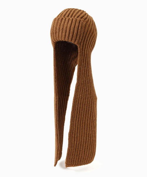 Stuart Austin（ステュアートオースティン）の「(Stuart Austin)<ROSE BUD別注>リブフライトキャップ（ニットキャップ/ビーニー・レディース・ホワイト・ONE SIZE）」の2枚目の写真