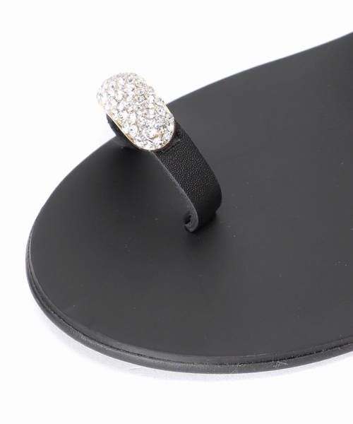 journal standard L'essage（ジャーナルスタンダードレサージュ）の「【ELENA LAINA /エレナ ライナ】ビジュートングサンダル：サンダル（サンダル・レディース・ブラック・36/37/38/39）」の5枚目の写真