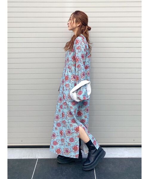 Ungrid(アングリッド)の「バックデザインエスニックワンピース(ワンピース・レディース・グリーン/ブラック・FREE)」の11枚目の写真