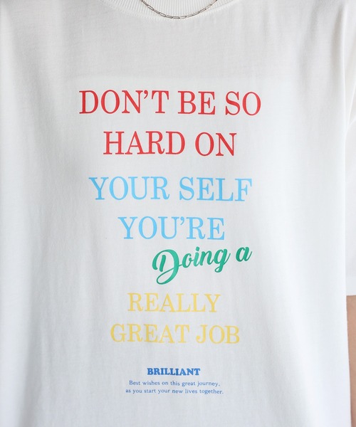 Riberry(リベリー)の「マルチカラーロゴプリント半袖ビッグTシャツ(Tシャツ/カットソー・レディース・ブラック/ホワイト・FREE)」の11枚目の写真