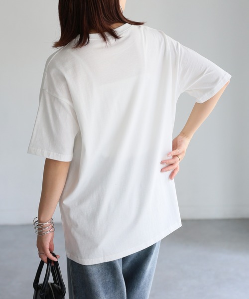Riberry(リベリー)の「マルチカラーロゴプリント半袖ビッグTシャツ(Tシャツ/カットソー・レディース・ブラック/ホワイト・FREE)」の7枚目の写真