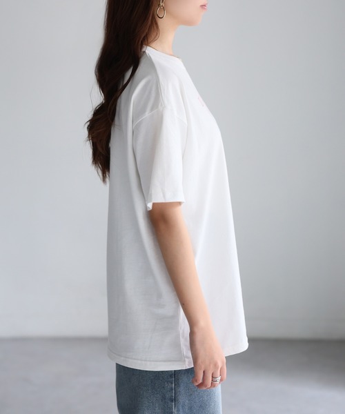 Riberry(リベリー)の「マルチカラーロゴプリント半袖ビッグTシャツ(Tシャツ/カットソー・レディース・ブラック/ホワイト・FREE)」の16枚目の写真