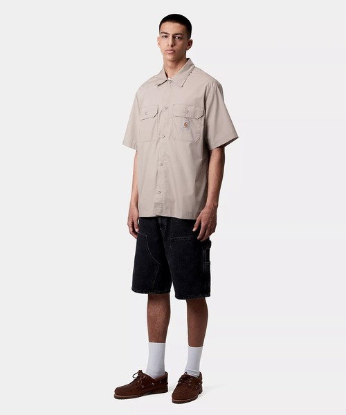 Carhartt WIP(カーハートダブリューアイピー)の「Carhartt WIP/カーハートダブリューアイピー S/S CRAFT SHIRT 半袖シャツ I035232(シャツ/ブラウス・メンズ・グリーン/ピンク/ベージュ/ブラック・M/L/XL)」の6枚目の写真