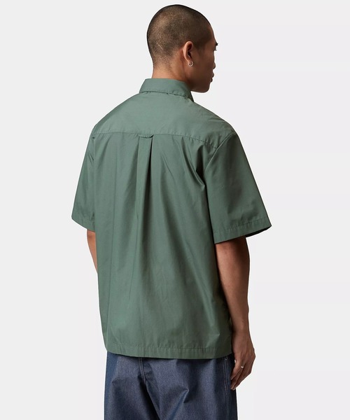 Carhartt WIP(カーハートダブリューアイピー)の「Carhartt WIP/カーハートダブリューアイピー S/S CRAFT SHIRT 半袖シャツ I035232(シャツ/ブラウス・メンズ・グリーン/ピンク/ベージュ/ブラック・M/L/XL)」の11枚目の写真