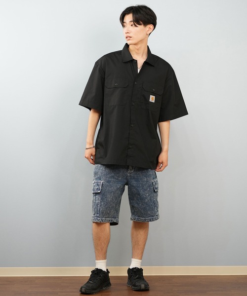 Carhartt WIP(カーハートダブリューアイピー)の「Carhartt WIP/カーハートダブリューアイピー S/S CRAFT SHIRT 半袖シャツ I035232(シャツ/ブラウス・メンズ・グリーン/ピンク/ベージュ/ブラック・M/L/XL)」の17枚目の写真