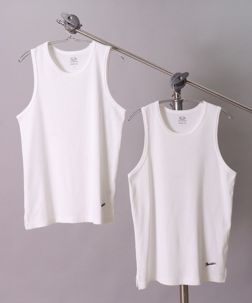 FRUIT OF THE LOOM（フルーツオブザルーム）の「(GA)【FTL×NUMBER(N)INE】【パックT】2枚セット フライス サイドスリット タンクトップ（タンクトップ・メンズ・杢グレー/オフホワイト/ブラック・M/L/XL）」の19枚目の写真