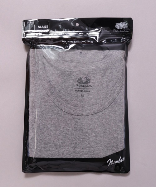 FRUIT OF THE LOOM（フルーツオブザルーム）の「(GA)【FTL×NUMBER(N)INE】【パックT】2枚セット フライス サイドスリット タンクトップ（タンクトップ・メンズ・杢グレー/オフホワイト/ブラック・M/L/XL）」の9枚目の写真
