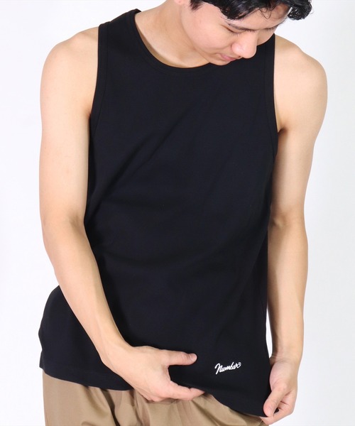 FRUIT OF THE LOOM（フルーツオブザルーム）の「(GA)【FTL×NUMBER(N)INE】【パックT】2枚セット フライス サイドスリット タンクトップ（タンクトップ・メンズ・杢グレー/オフホワイト/ブラック・M/L/XL）」の13枚目の写真