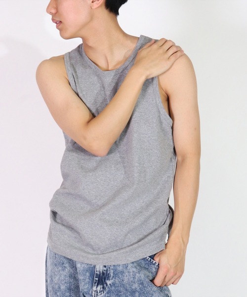 FRUIT OF THE LOOM（フルーツオブザルーム）の「(GA)【FTL×NUMBER(N)INE】【パックT】2枚セット フライス サイドスリット タンクトップ（タンクトップ・メンズ・杢グレー/オフホワイト/ブラック・M/L/XL）」の17枚目の写真