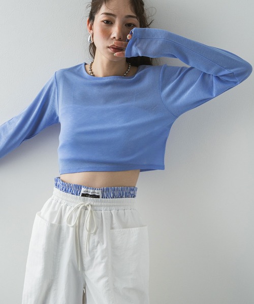 bohmal（ボマール）の「カーブレイヤードナイロンパンツ（その他パンツ・レディース・ホワイト/ブラック・FREE）」の7枚目の写真