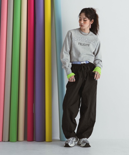 bohmal（ボマール）の「カーブレイヤードナイロンパンツ（その他パンツ・レディース・ホワイト/ブラック・FREE）」の12枚目の写真