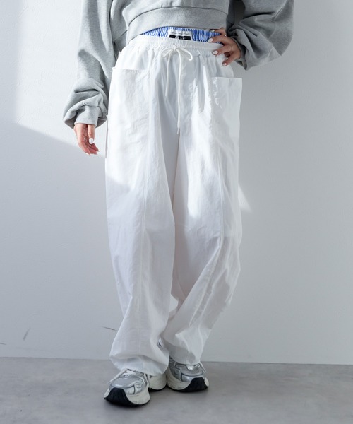 bohmal（ボマール）の「カーブレイヤードナイロンパンツ（その他パンツ・レディース・ホワイト/ブラック・FREE）」の22枚目の写真