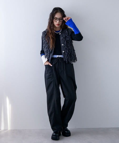 bohmal（ボマール）の「カーブレイヤードナイロンパンツ（その他パンツ・レディース・ホワイト/ブラック・FREE）」の17枚目の写真