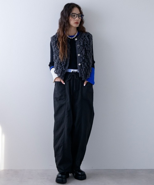 bohmal（ボマール）の「カーブレイヤードナイロンパンツ（その他パンツ・レディース・ホワイト/ブラック・FREE）」の20枚目の写真