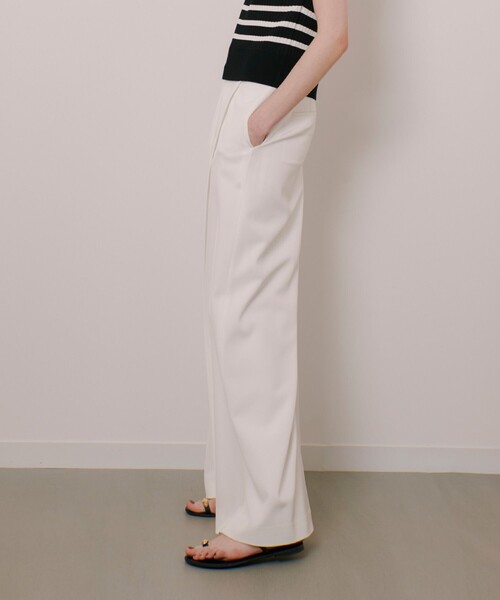 セール】【LOULOU WILLOUGHBY】タックステッチワイドパンツ（その他