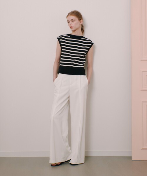 セール】【LOULOU WILLOUGHBY】タックステッチワイドパンツ（その他