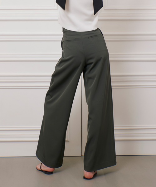 LOULOU WILLOUGHBY(ルルウィルビー)の「【LOULOU WILLOUGHBY】タックステッチワイドパンツ(その他パンツ・レディース・ブラック/オフホワイト/カーキ・1/2)」の10枚目の写真