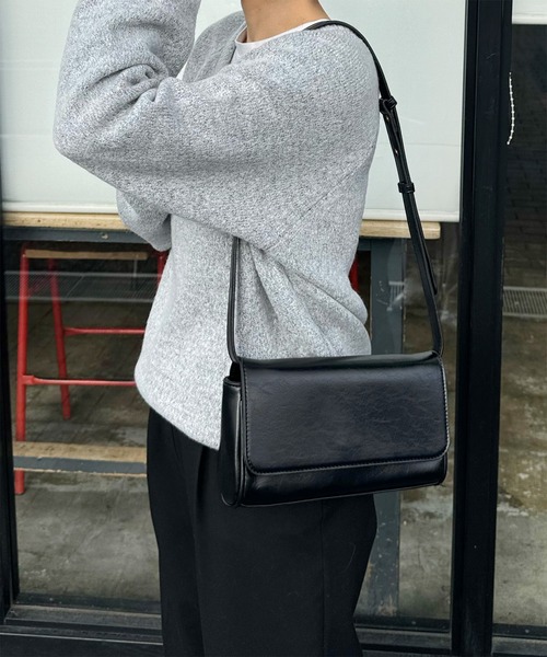 LE MORE（リモア）の「レクタングルショルダーバッグ（ショルダーバッグ・レディース・ブラック/ブラウン・FREE）」の17枚目の写真