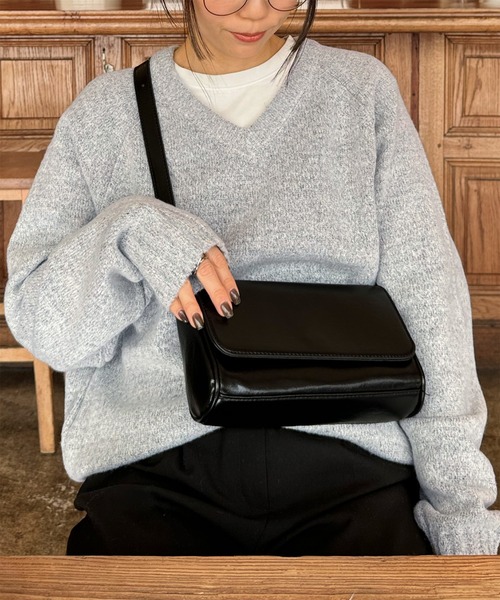 LE MORE（リモア）の「レクタングルショルダーバッグ（ショルダーバッグ・レディース・ブラック/ブラウン・FREE）」の20枚目の写真