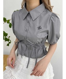 パフスリーブ」に該当するトップス（グレー/灰色系）ファッション通販