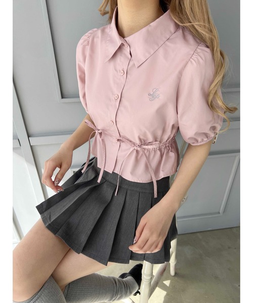 PHILLY（フィリー）の「【PHILLY】ウエストリボンパフスリーブブラウス（シャツ/ブラウス・レディース・ホワイト/ピンク/グレー・FREE）」の13枚目の写真