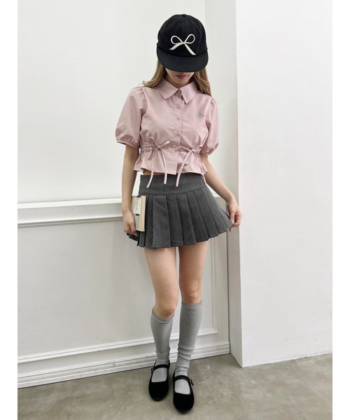 PHILLY（フィリー）の「【PHILLY】ウエストリボンパフスリーブブラウス（シャツ/ブラウス・レディース・ホワイト/ピンク/グレー・FREE）」の14枚目の写真